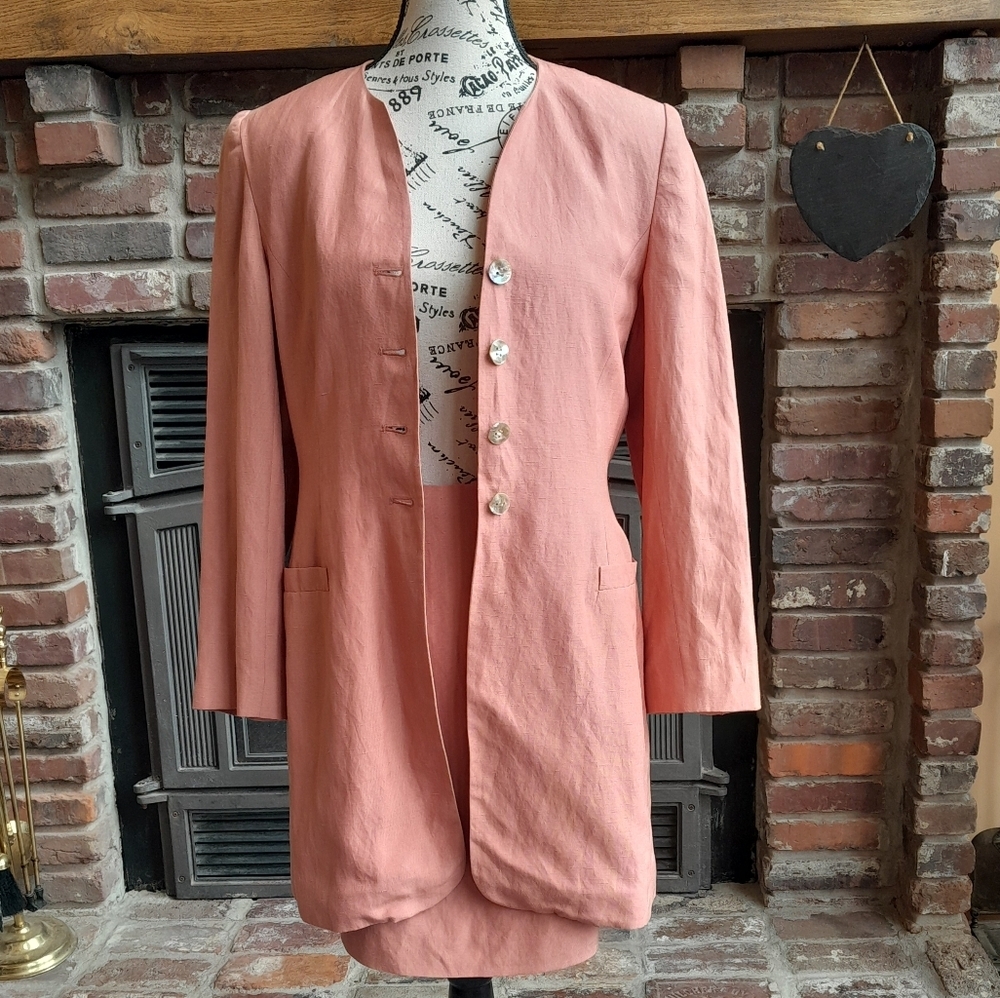 Laura Ashley Pink Button-Up Blazer - Picture 5 of 9